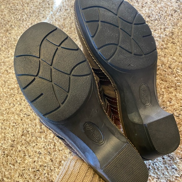 ❤️ Euro Soft Genuine Leather Clogs Slip on Mules in Brown - Picture 4 of 6